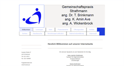 Desktop Screenshot of praxis-strathmann.de